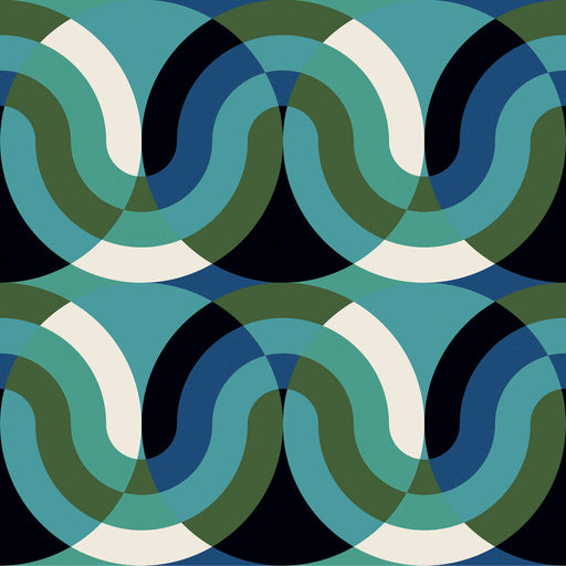 GASTON Y DANIELA - KIMI- AZUL/VERDE - Fabric by the Yard AZUL/VERDE