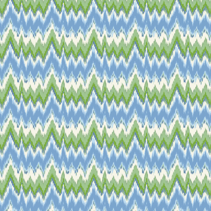 GASTON Y DANIELA - CALA FIGUERA- VERDE AZUL - Fabric by the Yard VERDE AZUL