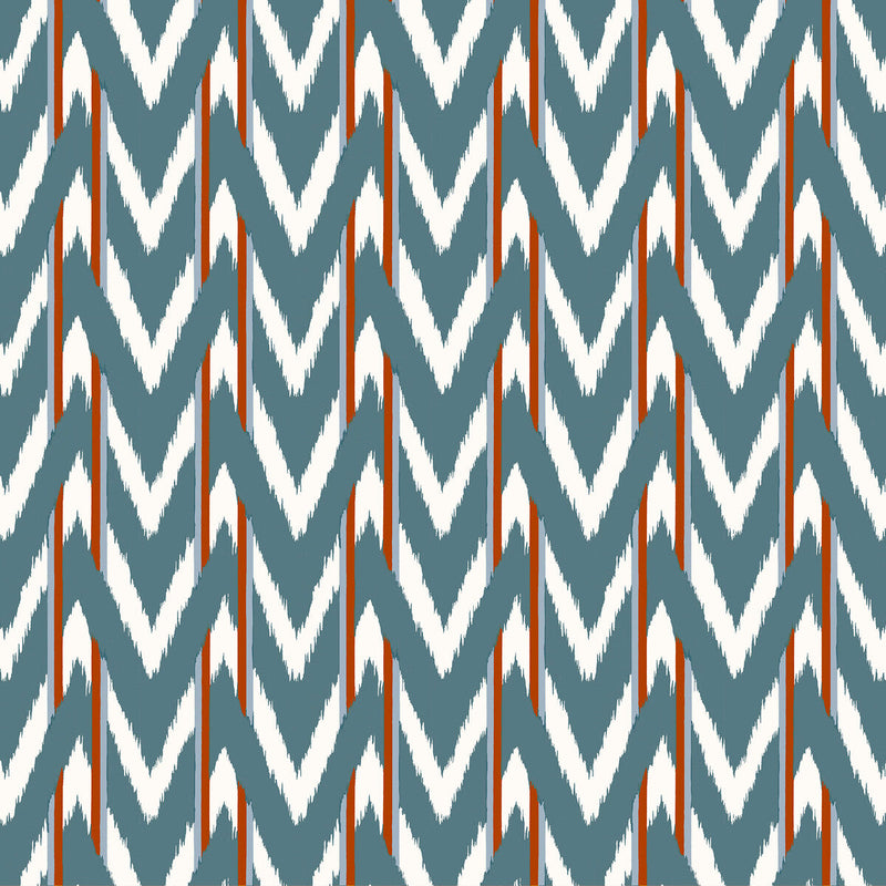 GASTON Y DANIELA - CALA D OR- AZUL TEJA - Fabric by the Yard AZUL TEJA