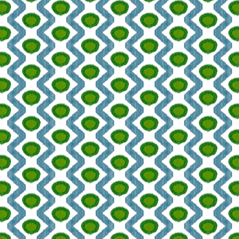 GASTON Y DANIELA - CALA MARSAL- VERDE AZUL - Fabric by the Yard VERDE AZUL