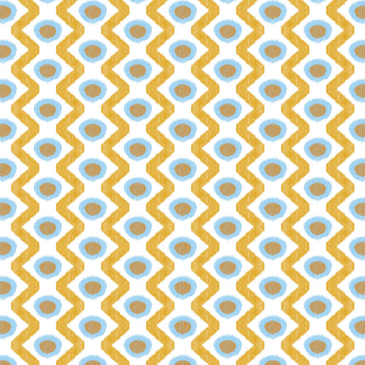 GASTON Y DANIELA - CALA MARSAL- AZUL OCRE - Fabric by the Yard AZUL OCRE