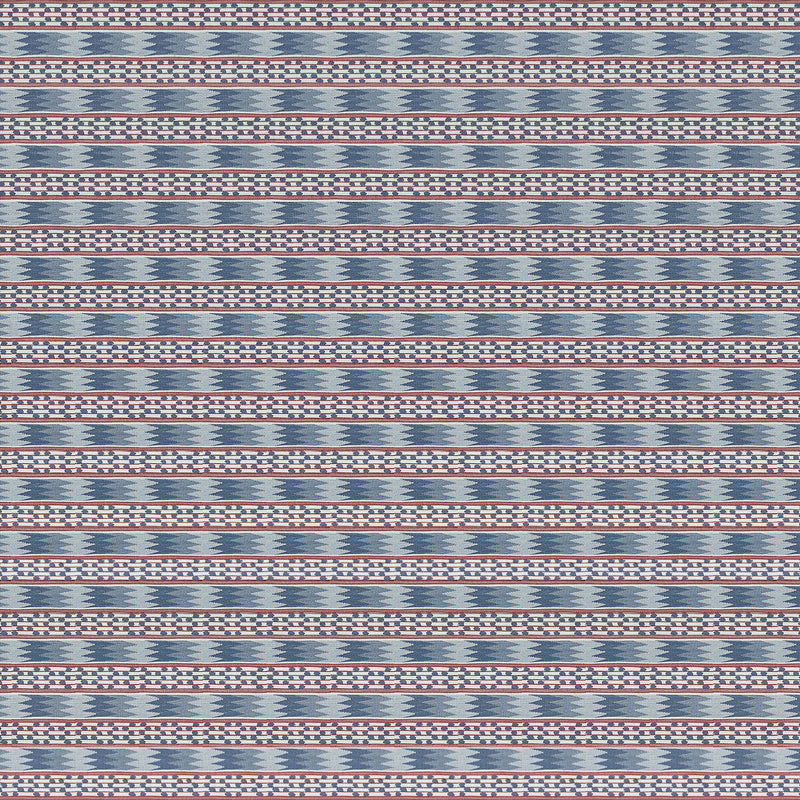 GASTON Y DANIELA - EFESO- AZUL/ROJO - Fabric by the Yard AZUL/ROJO