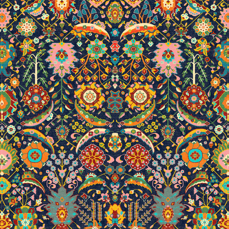 GASTON Y DANIELA - EDUARDA- NAVY - Fabric by the Yard NAVY