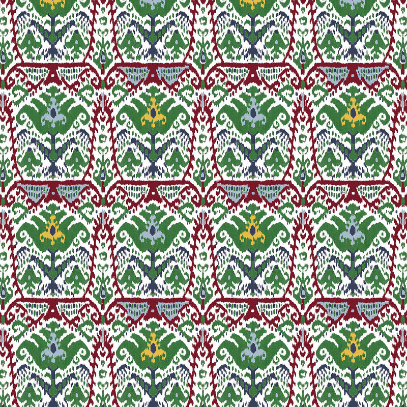 GASTON Y DANIELA - DOGA- ROJO/VERDE - Fabric by the Yard ROJO/VERDE