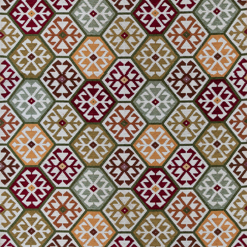 GASTON Y DANIELA - TESALONICA- ROJO/VERDE - Fabric by the Yard ROJO/VERDE