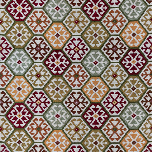GASTON Y DANIELA - TESALONICA- ROJO/VERDE - Fabric by the Yard ROJO/VERDE