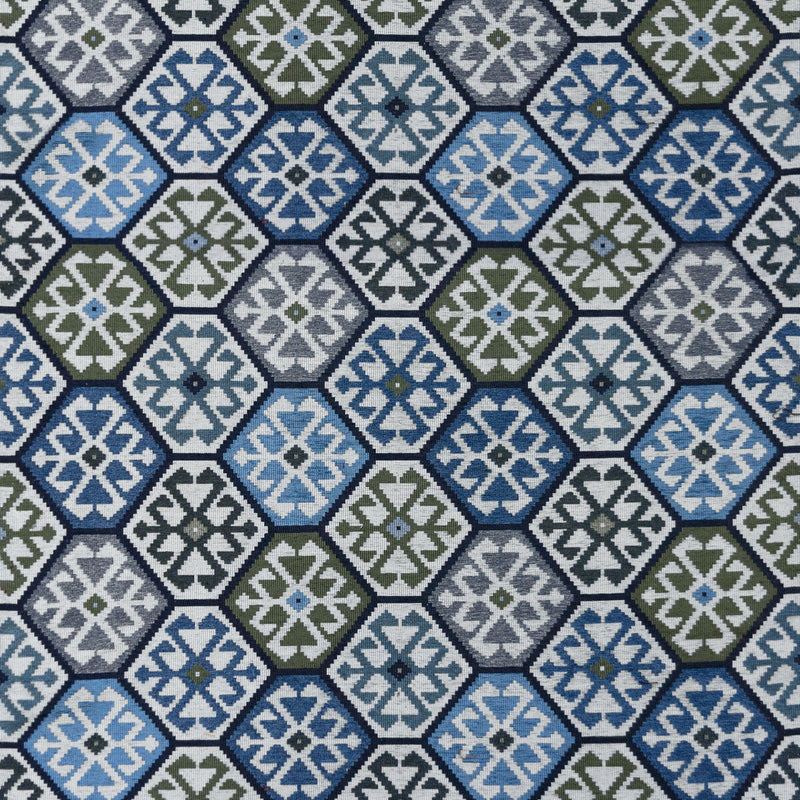 GASTON Y DANIELA - TESALONICA- VERDE/AZUL - Fabric by the Yard VERDE/AZUL