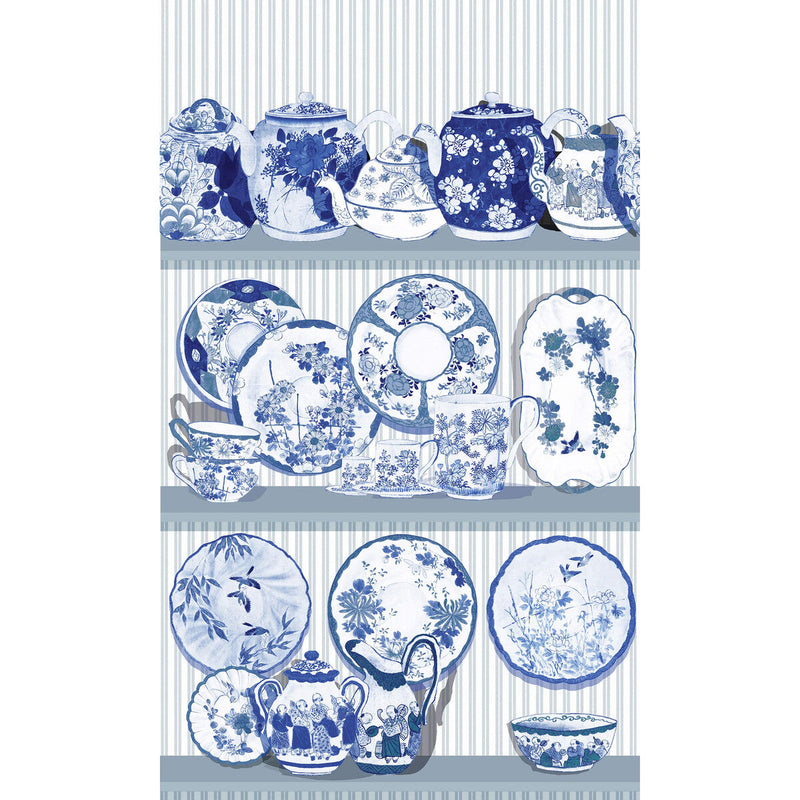 GASTON Y DANIELA - TEA TIME- AZUL - Wallcovering by the Roll AZUL