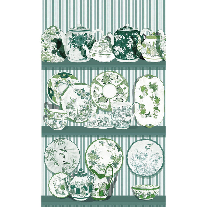 GASTON Y DANIELA - TEA TIME- VERDE - Wallcovering by the Roll VERDE