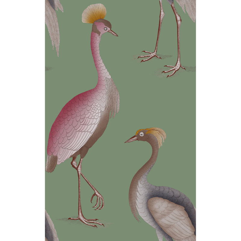 GASTON Y DANIELA - GARZAS- VERDE AGUA - Wallcovering by the Roll VERDE AGUA