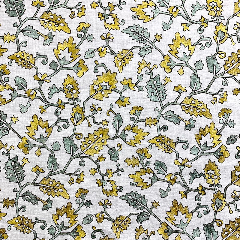 Gertrude - Goldenmint - Mag Fabrics - Fabric By The Yard