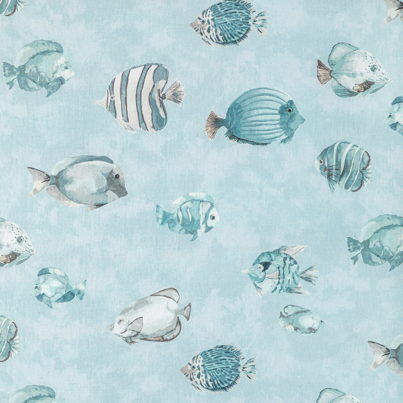 KRAVET DESIGN - GREAT REEF- SURF - Fabric by the Yard SURF