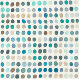 LEE JOFA MODERN - TWISTER PRINT- DENIM/AQUA - Fabric by the Yard