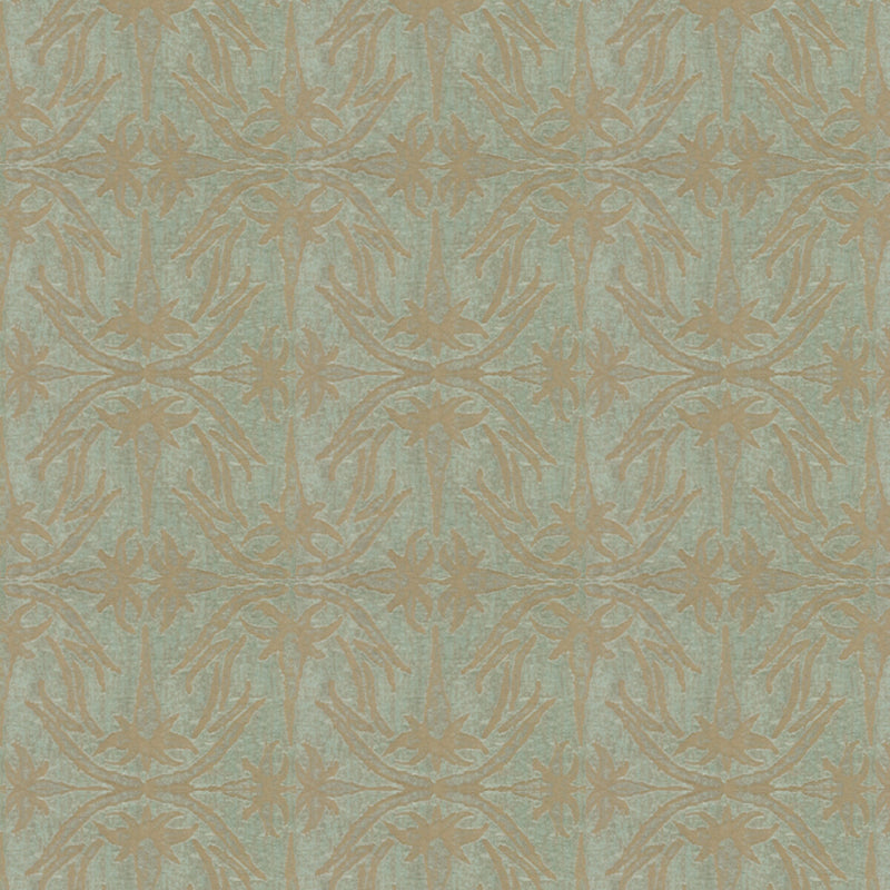 LEE JOFA MODERN - LILY BRANCH- AQUA - Fabric by the Yard AQUA
