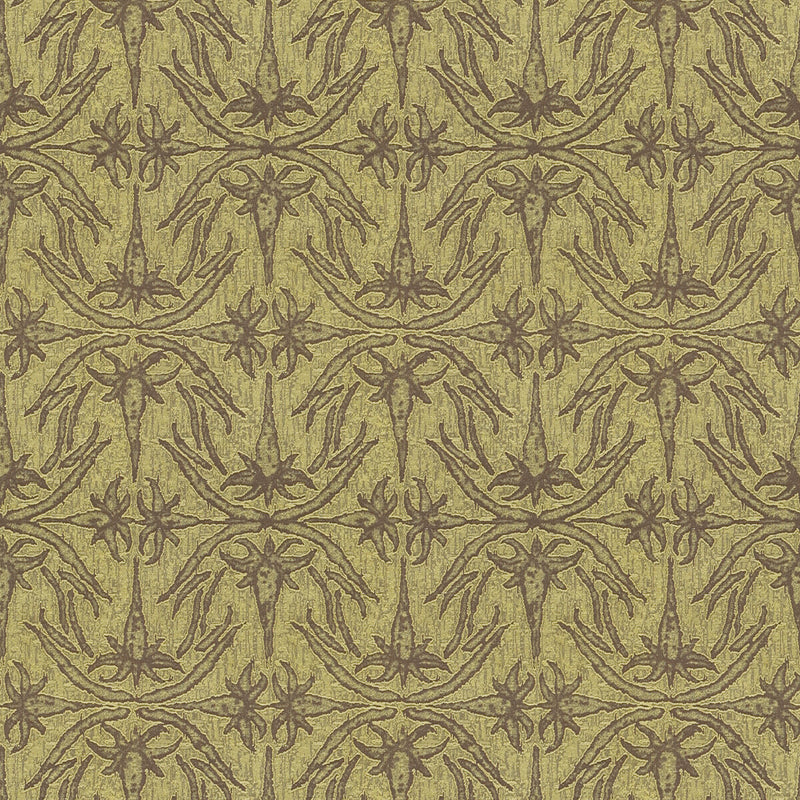 LEE JOFA MODERN - LILY BRANCH- LIME - Fabric by the Yard LIME