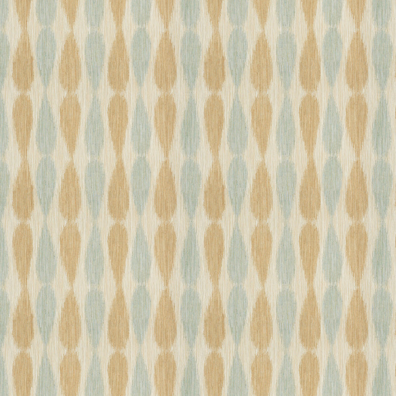LEE JOFA MODERN - IKAT DROPS- AQUA - Fabric by the Yard AQUA