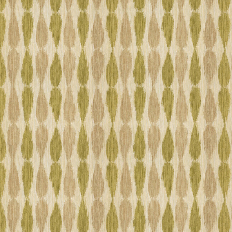 LEE JOFA MODERN - IKAT DROPS- LIME - Fabric by the Yard LIME