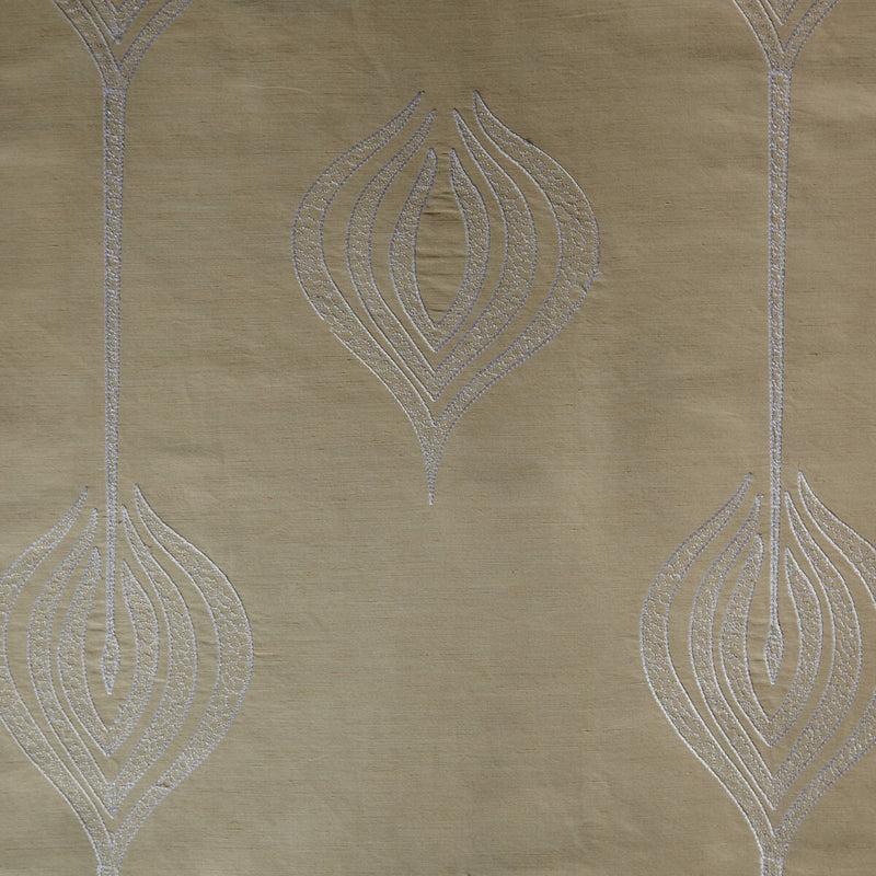 LEE JOFA MODERN - TULIP EMBROIDERY- CREAM - Fabric by the Yard CREAM