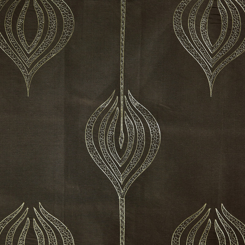 LEE JOFA MODERN - TULIP EMBROIDERY- OLIVE - Fabric by the Yard OLIVE