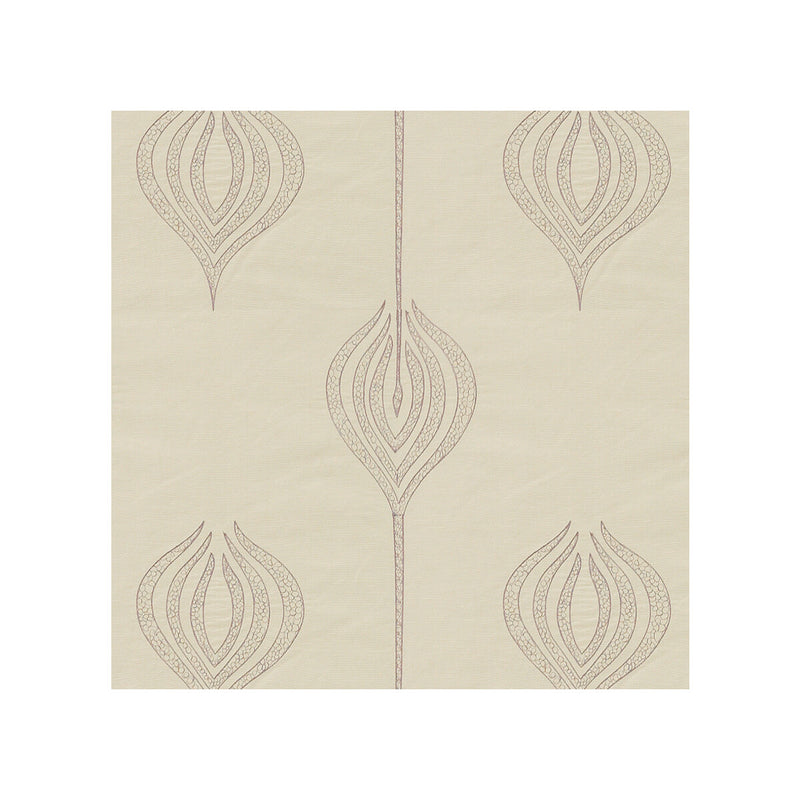 LEE JOFA MODERN - TULIP EMBROIDERY- MAUVE - Fabric by the Yard MAUVE