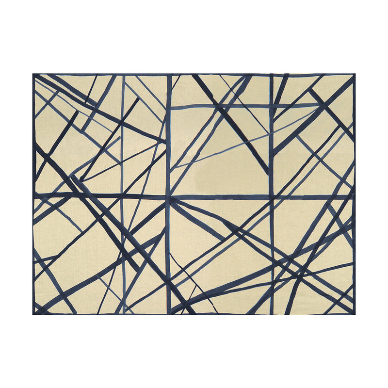 LEE JOFA MODERN - CHANNELS- PERIWINKLE/OAT - Fabric by the Yard PERIWINKLE/OAT
