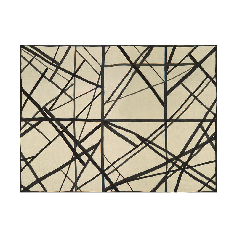 LEE JOFA MODERN - CHANNELS- EBONY/IVORY - Fabric by the Yard EBONY/IVORY
