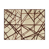 LEE JOFA MODERN - CHANNELS- PLUM/OATMEAL - Fabric by the Yard