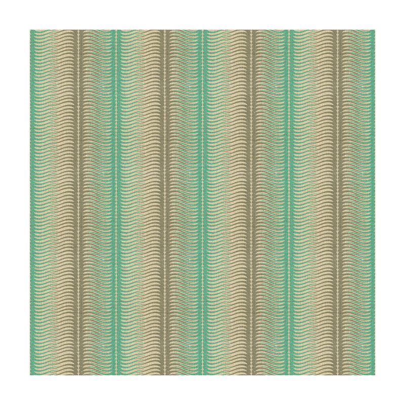 LEE JOFA MODERN - STRIPES- AQUA - Fabric by the Yard AQUA
