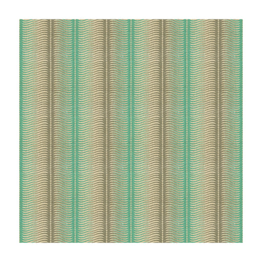 LEE JOFA MODERN - STRIPES- AQUA - Fabric by the Yard AQUA