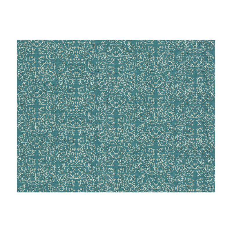 LEE JOFA MODERN - GARDEN REVERSE- CORNFLOWER - Fabric by the Yard CORNFLOWER