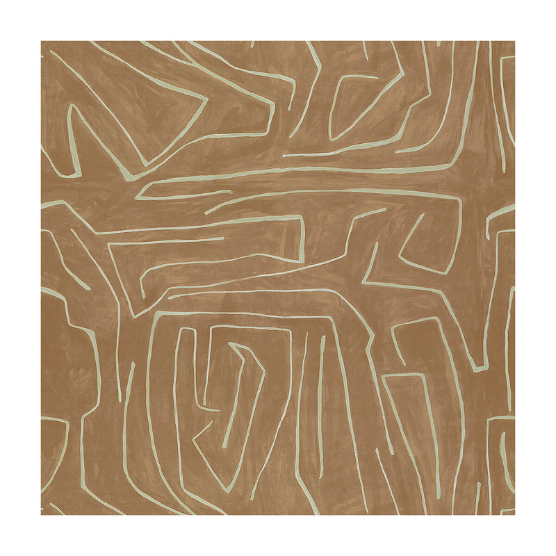 LEE JOFA MODERN - GRAFFITO- SALMON/CREAM - Fabric by the Yard SALMON/CREAM