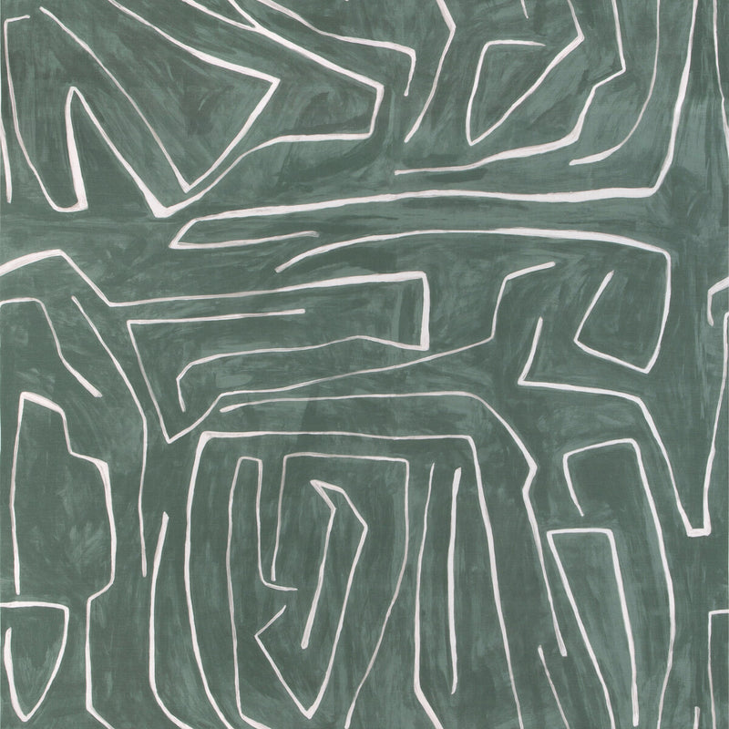 LEE JOFA MODERN - GRAFFITO- DENIM - Fabric by the Yard DENIM