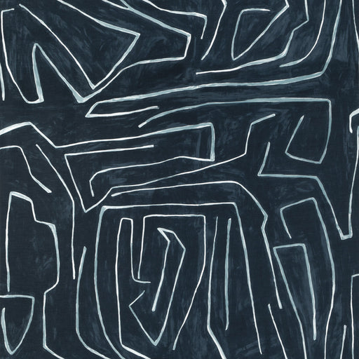 LEE JOFA MODERN - GRAFFITO- NAVY - Fabric by the Yard NAVY