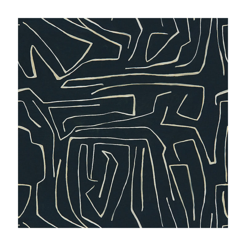 LEE JOFA MODERN - GRAFFITO- ONYX/BEIGE - Fabric by the Yard ONYX/BEIGE