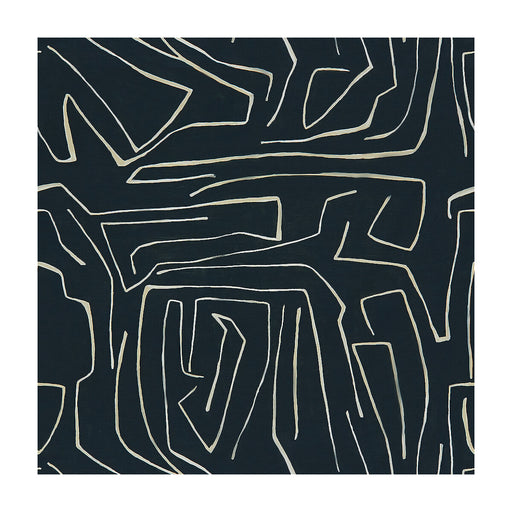 LEE JOFA MODERN - GRAFFITO- ONYX/BEIGE - Fabric by the Yard ONYX/BEIGE