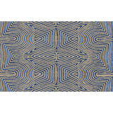 LEE JOFA MODERN - JULIA EMB- FLAX/BLUE - Fabric by the Yard