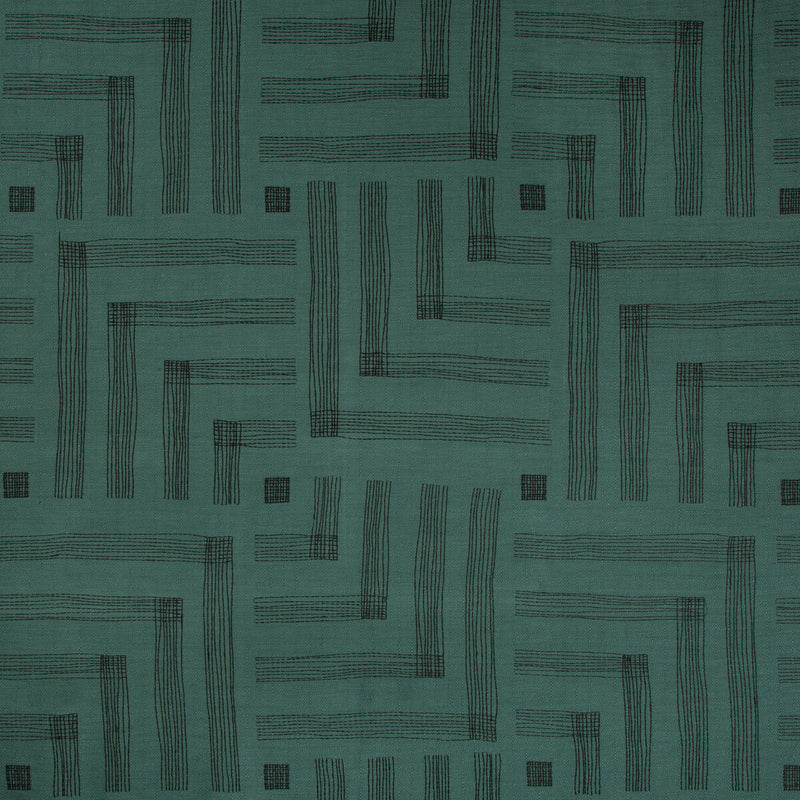 LEE JOFA MODERN - PASTICHE- SPRUCE/JET - Fabric by the Yard SPRUCE/JET