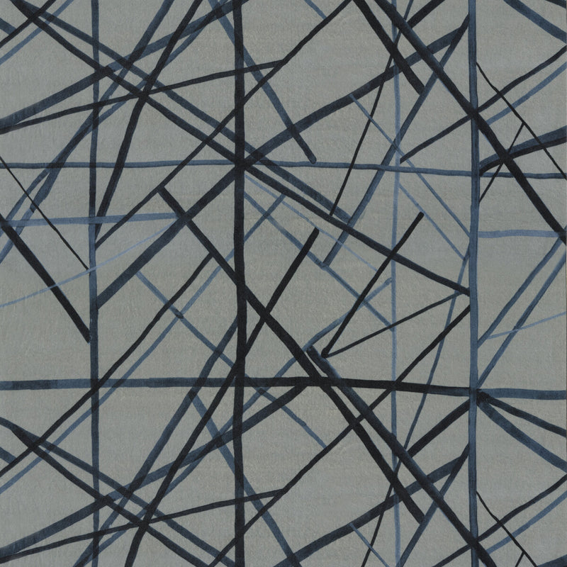 LEE JOFA MODERN - CHANNELS VELVET- SLATE/BLUE - Fabric by the Yard SLATE/BLUE