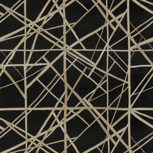 LEE JOFA MODERN - CHANNELS VELVET- ONYX/ALMOND - Fabric by the Yard ONYX/ALMOND