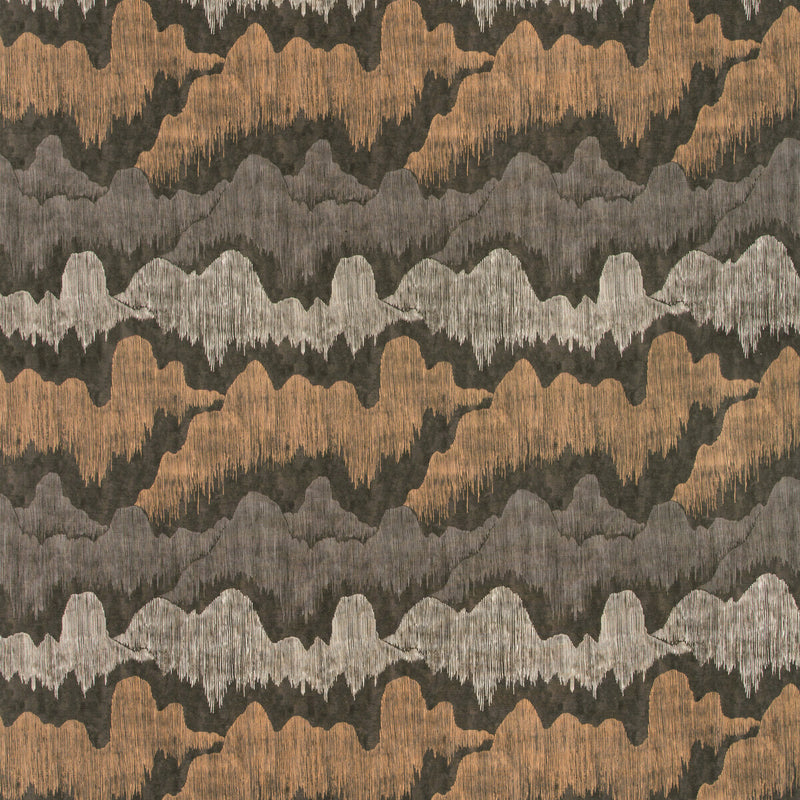 LEE JOFA MODERN - CASCADIA- NOIR - Fabric by the Yard NOIR