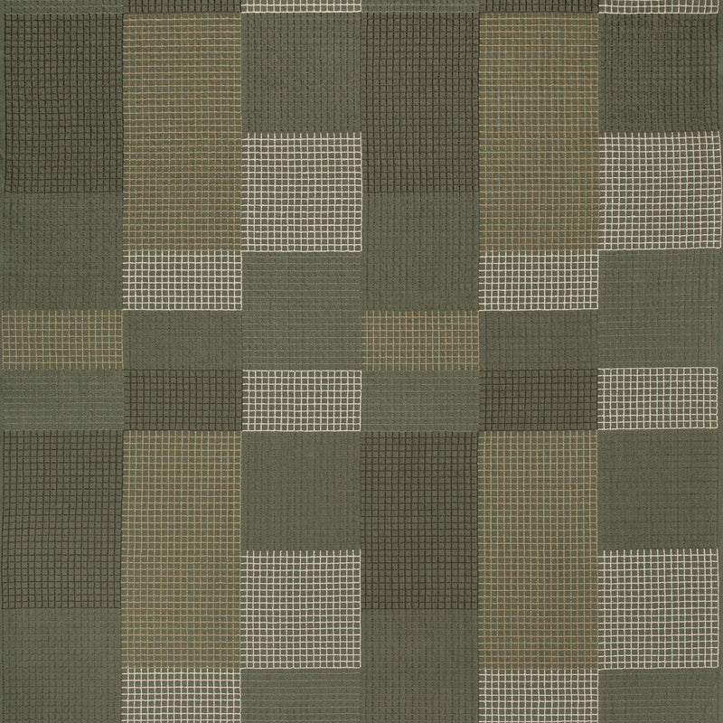 LEE JOFA MODERN - GRIDLOCK- HUNTER - Fabric by the Yard HUNTER