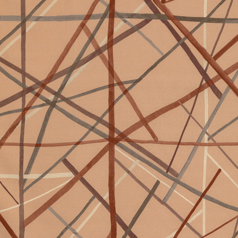 LEE JOFA MODERN - SIMPATICO PRINT- FADED TERRACOTTA - Fabric by the Yard FADED TERRACOTTA