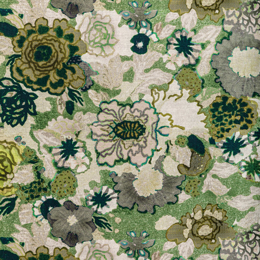 LEE JOFA MODERN - ARIOSO PRINT- STONE/JADE - Fabric by the Yard STONE/JADE