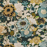 LEE JOFA MODERN - ARIOSO PRINT- MARINE/CITRON - Fabric by the Yard