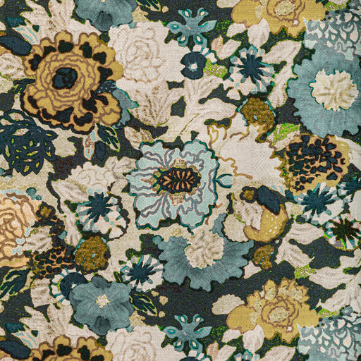 LEE JOFA MODERN - ARIOSO PRINT- MARINE/CITRON - Fabric by the Yard MARINE/CITRON