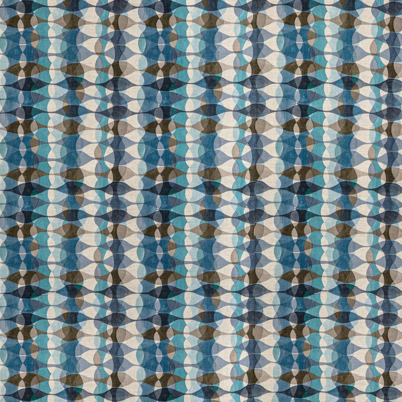 LEE JOFA MODERN - OVERTONE PRINT- DENIM - Fabric by the Yard DENIM