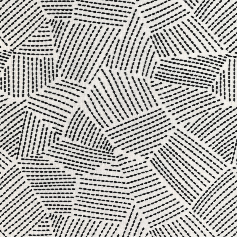 LEE JOFA MODERN - CHORD EMBROIDERY- EBONY - Fabric by the Yard EBONY