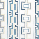 LEE JOFA MODERN - TRITONE EMBROIDERY- NAVY - Fabric by the Yard