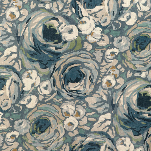 LEE JOFA MODERN - ORCHARD PRINT- BLUE/DENIM - Fabric by the Yard BLUE/DENIM