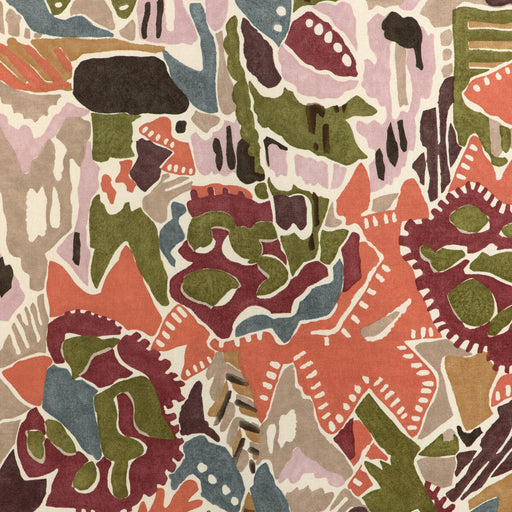 LEE JOFA MODERN - CHRYSTIE PRINT- PLUM/CLAY - Fabric by the Yard PLUM/CLAY